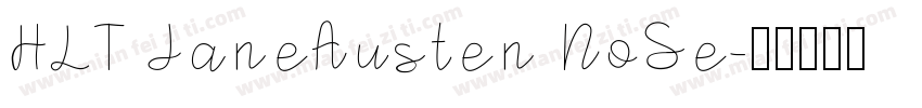 HLT JaneAusten NoSe字体转换
